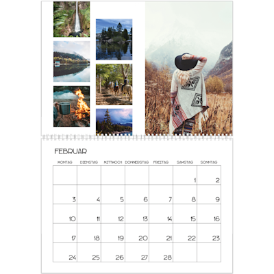 Beispiel für Seite 2, Wandkalender 2026, Option 3