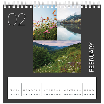 Example of page 2, Desk Calendars, option 6