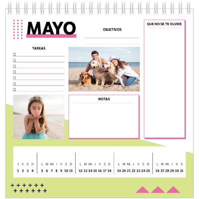 Ejemplo de página 5, Calendarios de mesa personalizados, opción 17