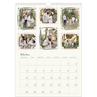 Esimerkki sivusta 2, Seinäkalenterit, vaihtoehto 12
