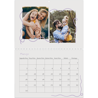 Exemplo de página 3, Calendários de parede, opção 15