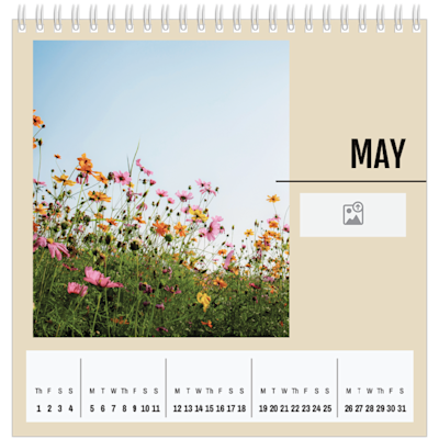 Example of page 5, Desk Calendars, option 6