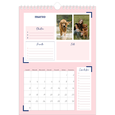 Esempio di pagina 3, Calendari da parete, opzione 16
