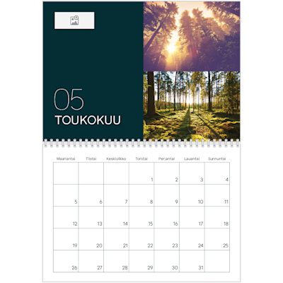 Esimerkki sivusta 5, Kiiltävät valokuvakalenterit, vaihtoehto 10