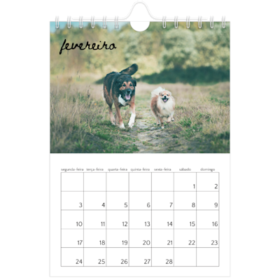 Exemplo de página 2, Calendários de parede, opção 3