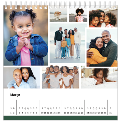 Exemplo de página 3, Calendários de mesa personalizados, opção 21
