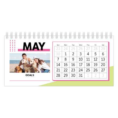 Example of page 5, Desk Calendars, option 17