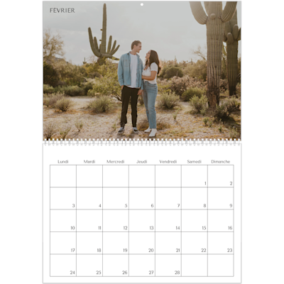 Exemple de page 2, Calendrier mural, option 18