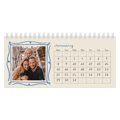 Example of page 1, Custom Desk Calendars, option 8