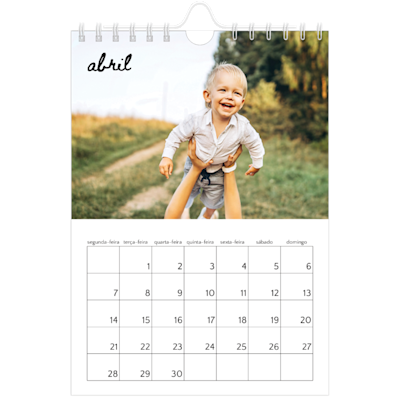 Exemplo de página 4, Calendários de parede, opção 3