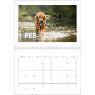 Beispiel für Seite 2, Wandkalender 2026, Option 15