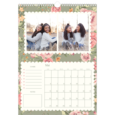 Exemple de page 5, Calendrier mural, option 21