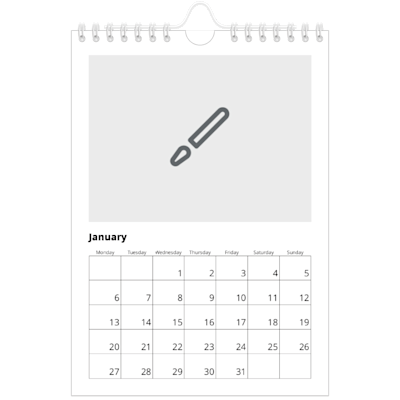 Example of page 1, Custom Wall Calendars, option 1