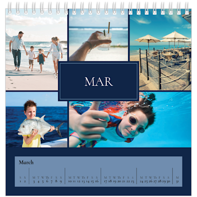 Example of page 3, Desk Calendars, option 2