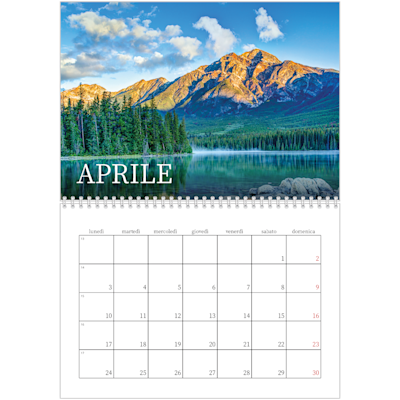 Esempio di pagina 4, Calendari da parete, opzione 21