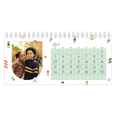Ejemplo de página 4, Calendarios de escritorio personalizados, opción 5