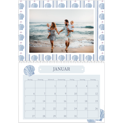 Beispiel für Seite 1, Wandkalender 2026, Option 24