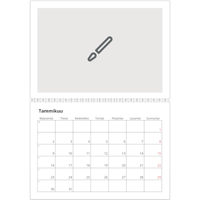 Esimerkki sivusta 1, Seinäkalenterit, vaihtoehto 1