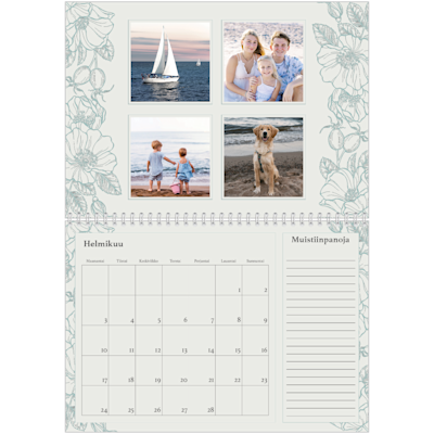 Esimerkki sivusta 2, Kiiltävät valokuvakalenterit, vaihtoehto 14