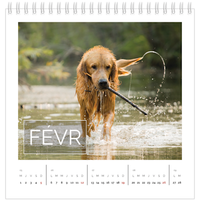 Exemple de page 2, Calendriers de bureau personnalisés, option 9