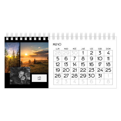 Ejemplo de página 5, Calendarios de escritorio personalizados, opción 17