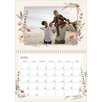 Example of page 4, Custom Wall Calendars, option 12