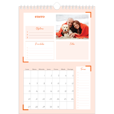 Ejemplo de página 1, Calendarios de pared personalizados, opción 16