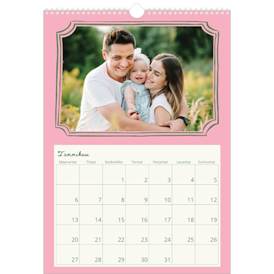 Esimerkki sivusta 1, Seinäkalenterit, vaihtoehto 12