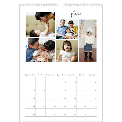 Exemplo de página 5, Calendários de parede, opção 2