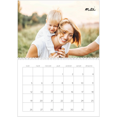 Exemple de page 5, Calendrier mural, option 5