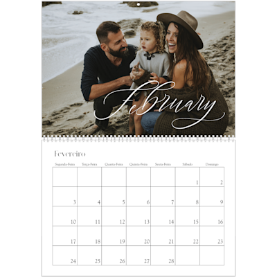 Exemplo de página 2, Calendários de parede, opção 6