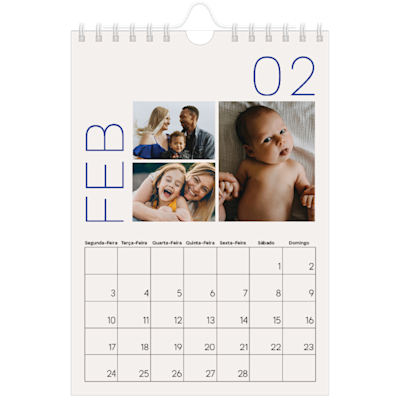 Exemplo de página 2, Calendários de parede, opção 12
