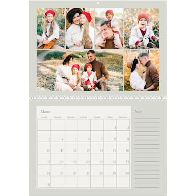Esempio di pagina 3, Calendari da parete, opzione 9