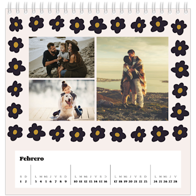 Ejemplo de página 2, Calendarios de mesa personalizados, opción 16