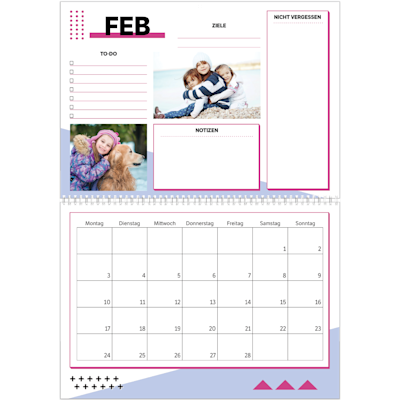 Beispiel für Seite 2, Wandkalender 2026, Option 17