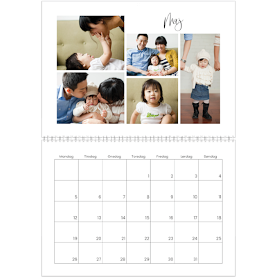 Eksempel på side 5, Vægkalendere, variant 2