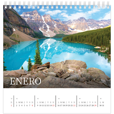Ejemplo de página 1, Calendarios de mesa personalizados, opción 5