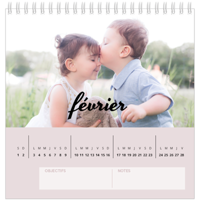 Exemple de page 2, Calendriers de bureau personnalisés, option 10