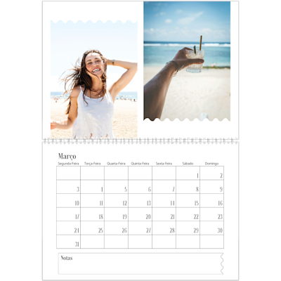 Exemplo de página 3, Calendários de parede, opção 21
