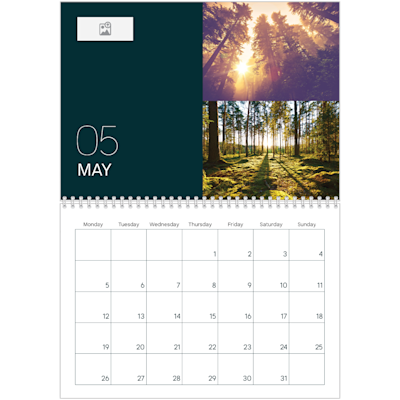 Example of page 5, Custom Wall Calendars, option 10