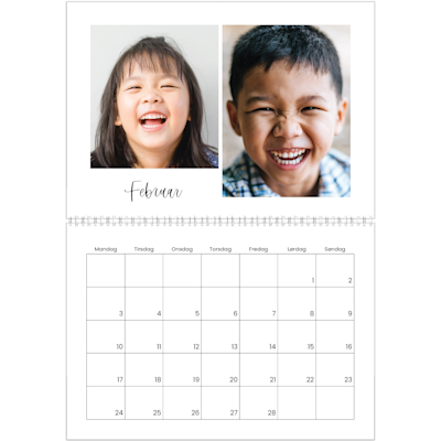 Eksempel på side 2, Vægkalendere, variant 2