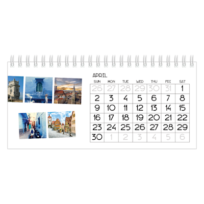 Example of page 4, Desk Calendars, option 3