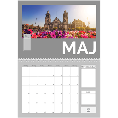 Exempel på sida 5, Fotoblanka väggkalendrar, alternativ 8
