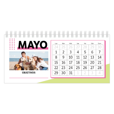 Ejemplo de página 5, Calendarios de escritorio personalizados, opción 13