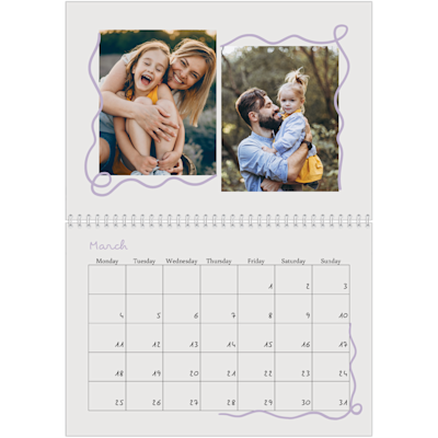 Example of page 3, Custom Wall Calendars, option 22