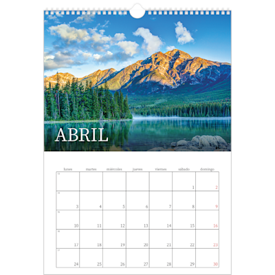 Ejemplo de página 4, Calendarios de pared, opción 18