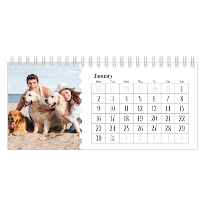 Example of page 1, Custom Desk Calendars, option 16