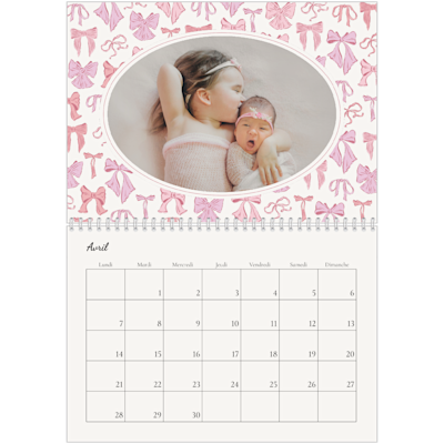 Exemple de page 4, Calendrier mural, option 24