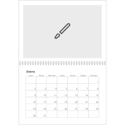 Ejemplo de página 1, Calendarios de pared, opción 1