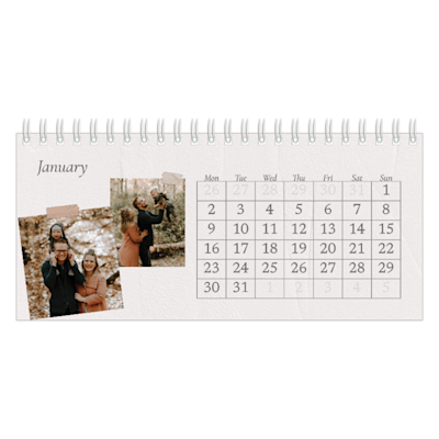 Example of page 1, Custom Desk Calendars, option 23